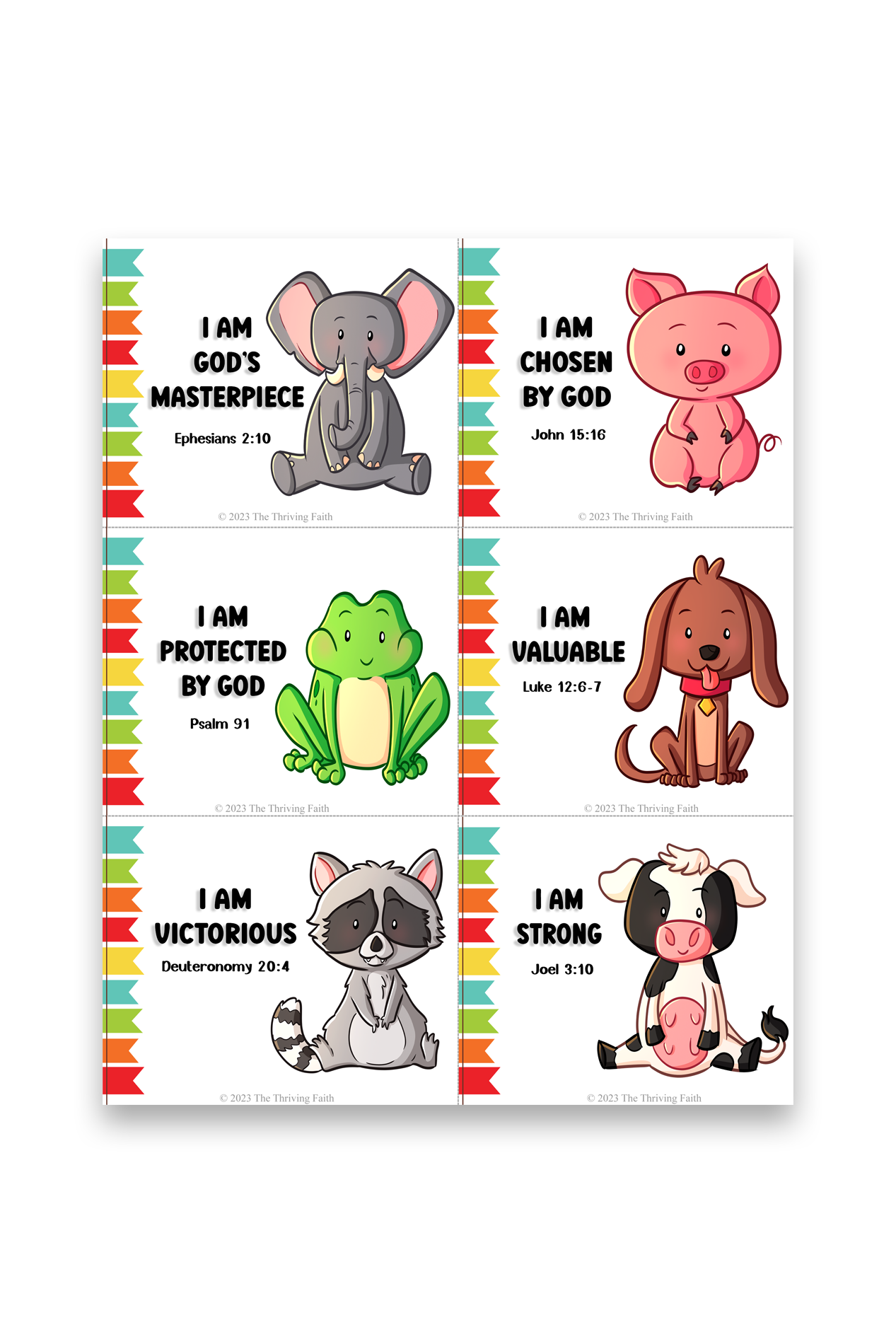 I AM Cards For Kids