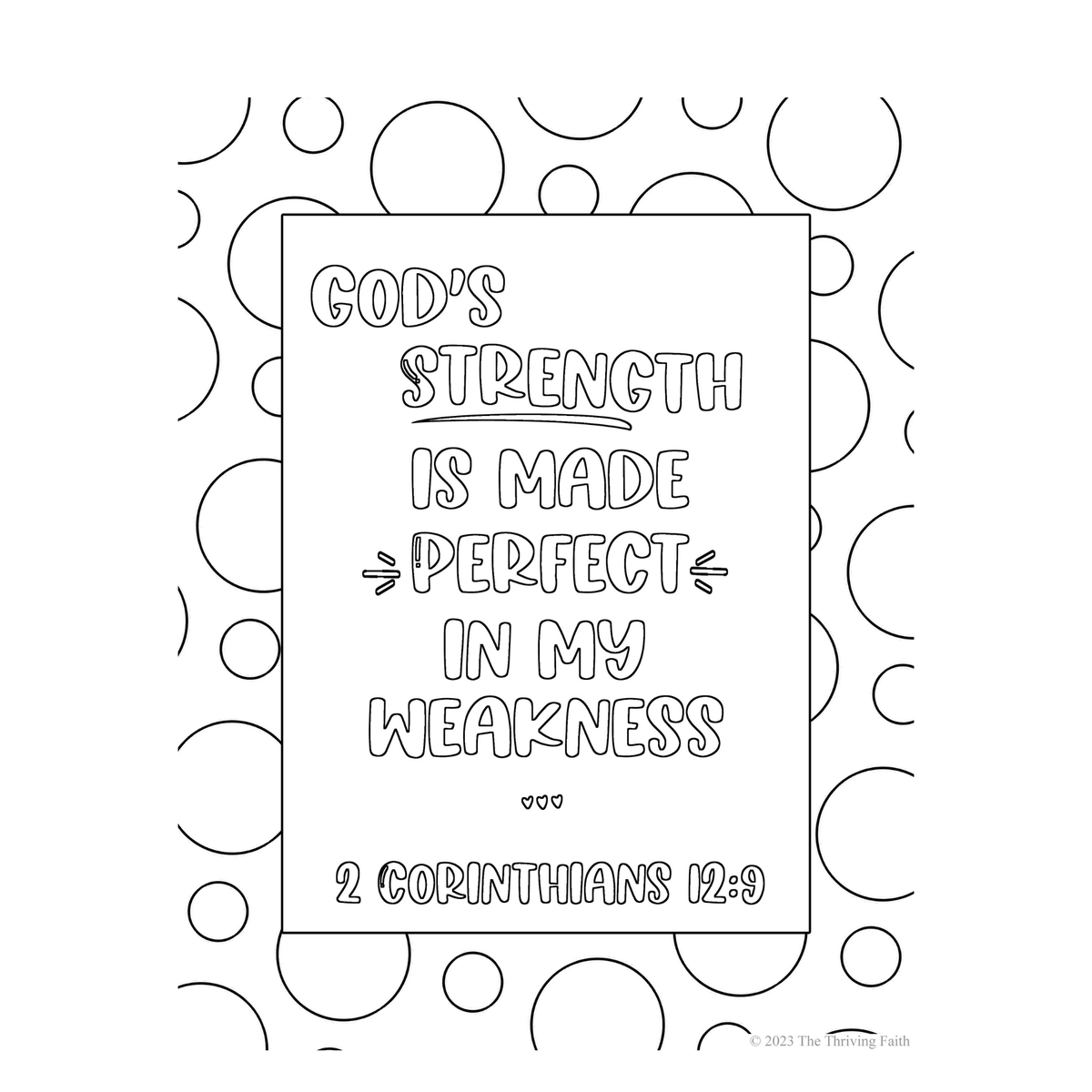 Encouraging Scripture Colouring Pages