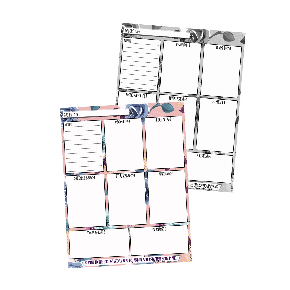 Floral Weekly Planner
