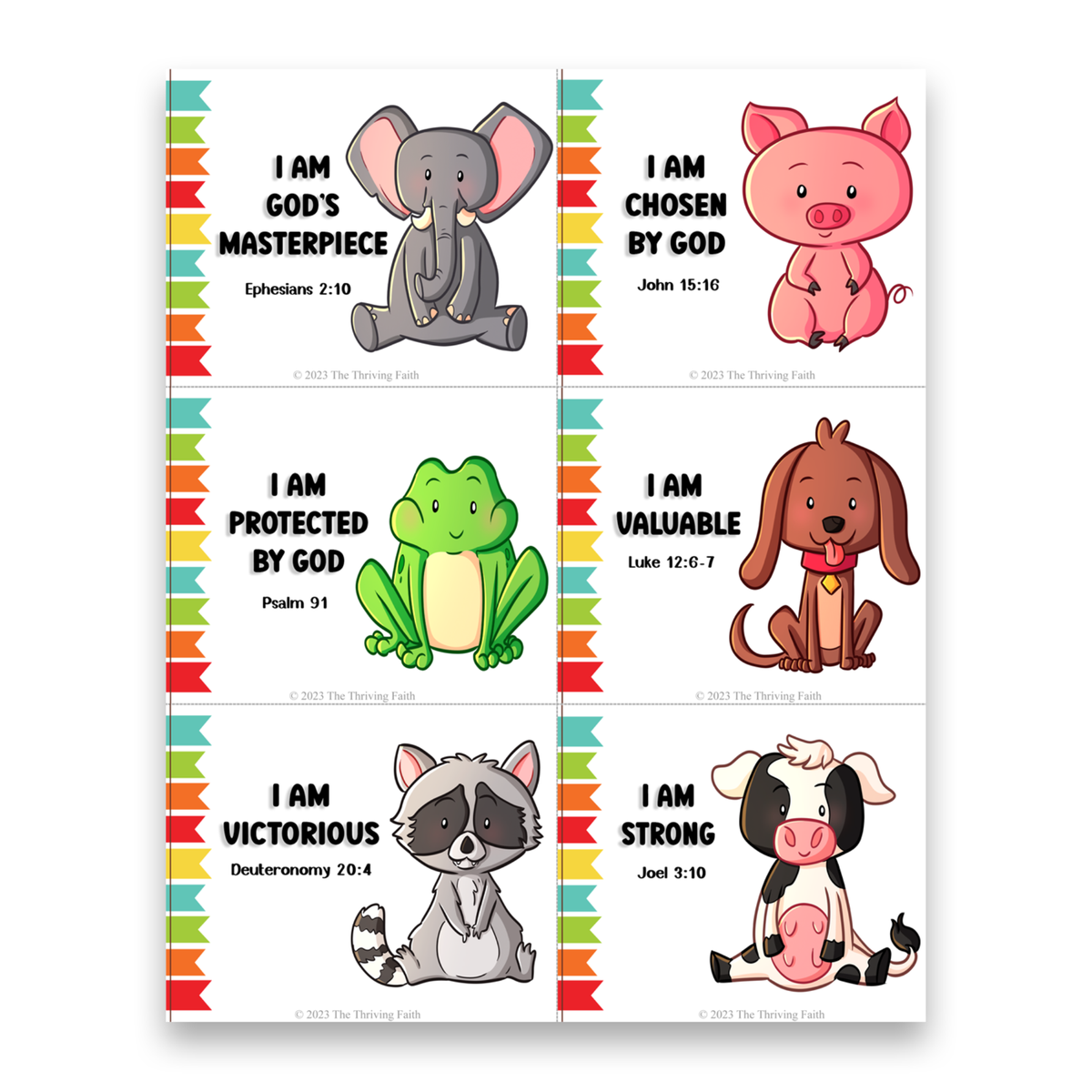 Kids "I AM" Declaration Cards