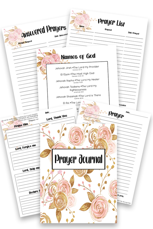 Pink Floral Prayer Journal