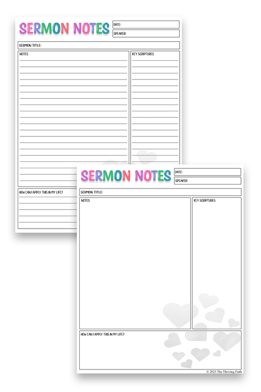 Sermon Notes