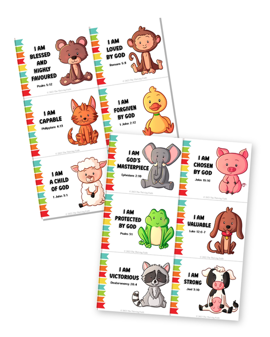 Kids "I AM" Declaration Cards