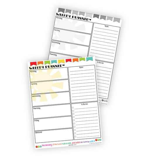 Sunshine Weekly Planner
