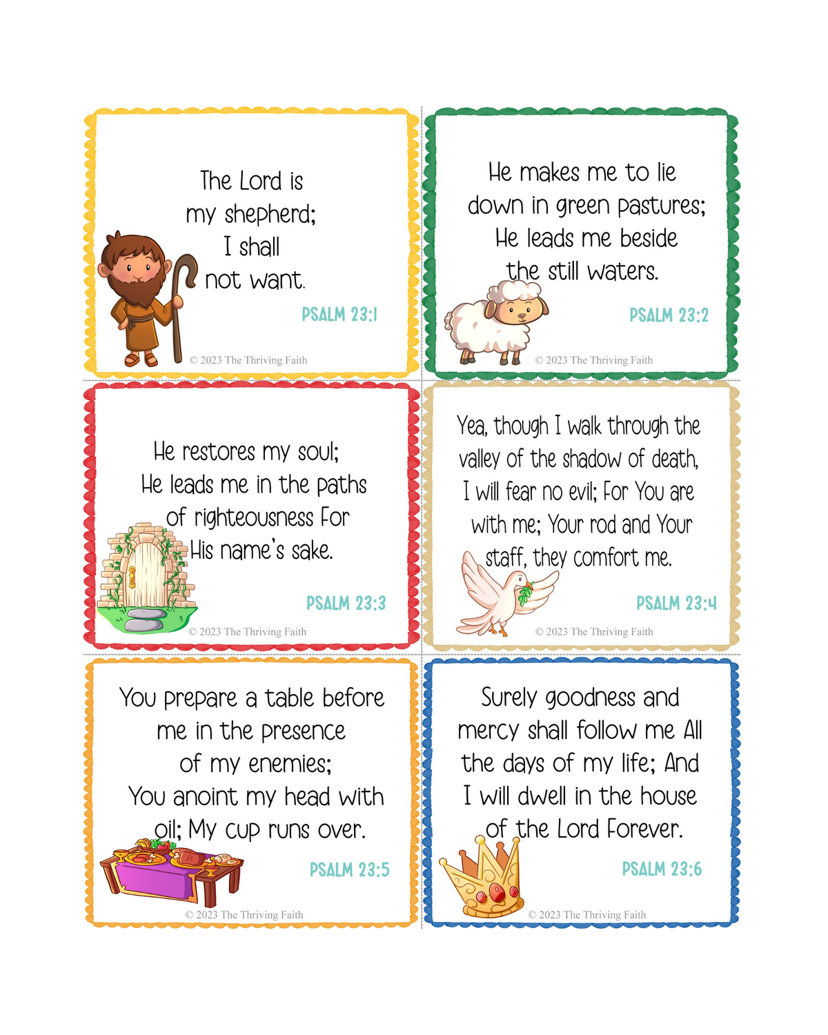 Psalm 23 Learning Pack For Kids