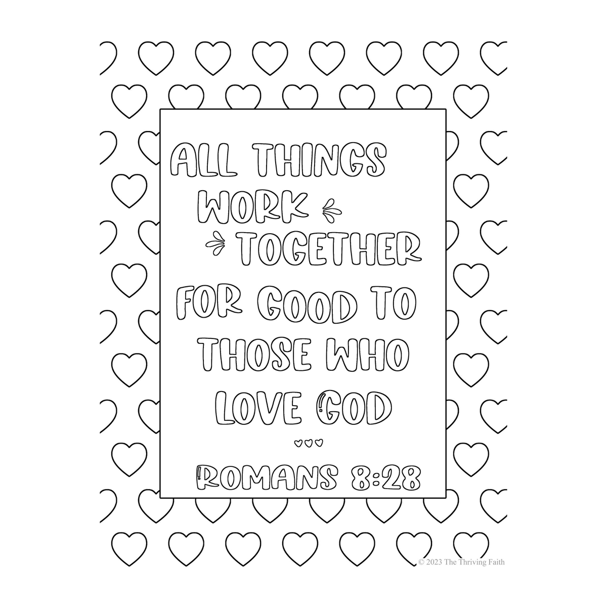 Encouraging Scripture Colouring Pages
